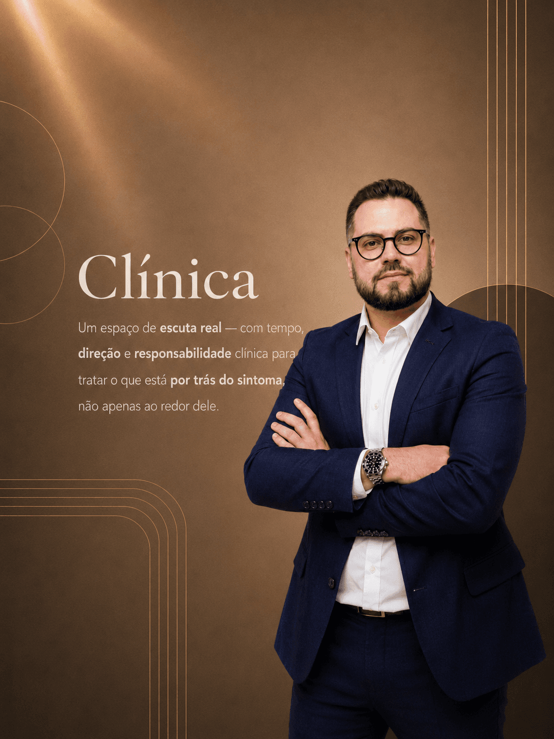 Ronaldo Cantarelli — Clínica: um espaço de escuta real, com tempo, direção e responsabilidade clínica para tratar o que está por trás do sintoma.